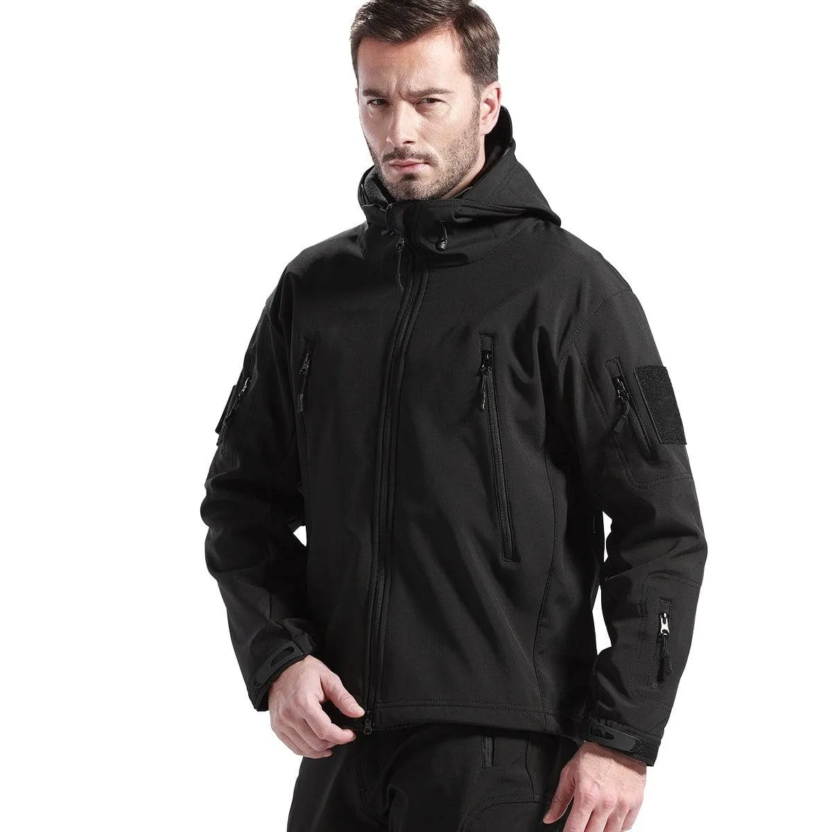 SHARKSKIN Men’s Warm Waterproof Softshell Tactical Hiking Jacket