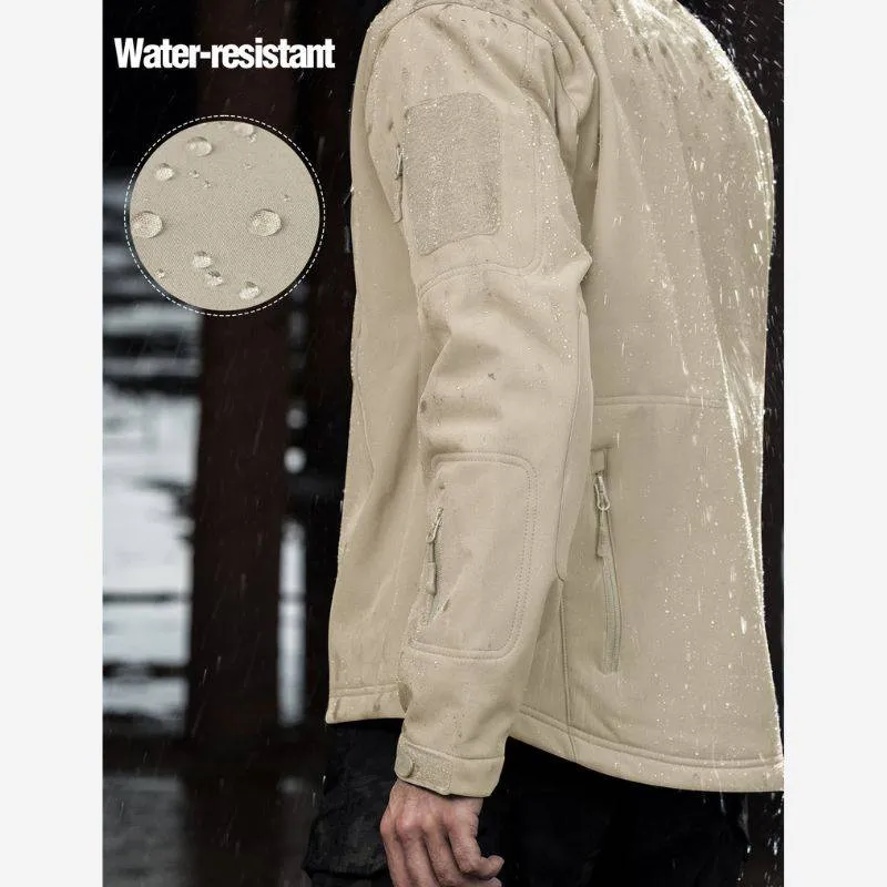 SHARKSKIN Men’s Warm Waterproof Softshell Tactical Hiking Jacket