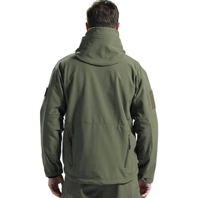SHARKSKIN Men’s Warm Waterproof Softshell Tactical Hiking Jacket