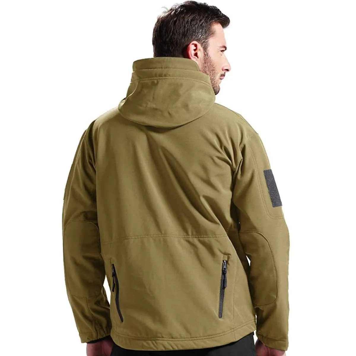 SHARKSKIN Men’s Warm Waterproof Softshell Tactical Hiking Jacket