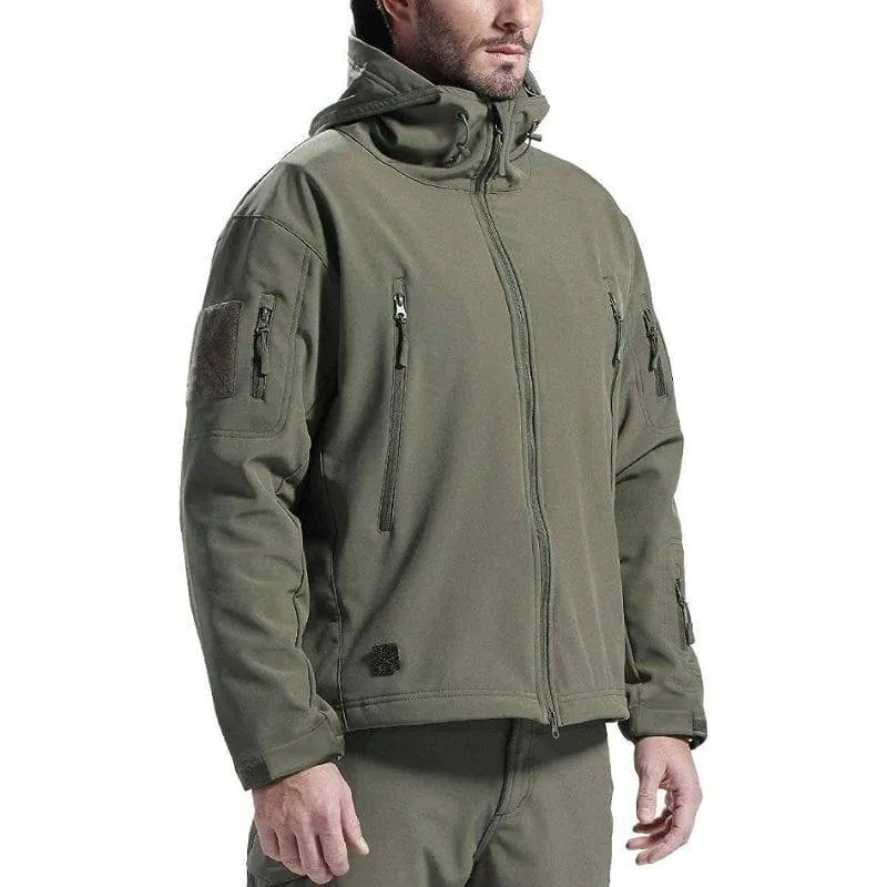 SHARKSKIN Men’s Warm Waterproof Softshell Tactical Hiking Jacket