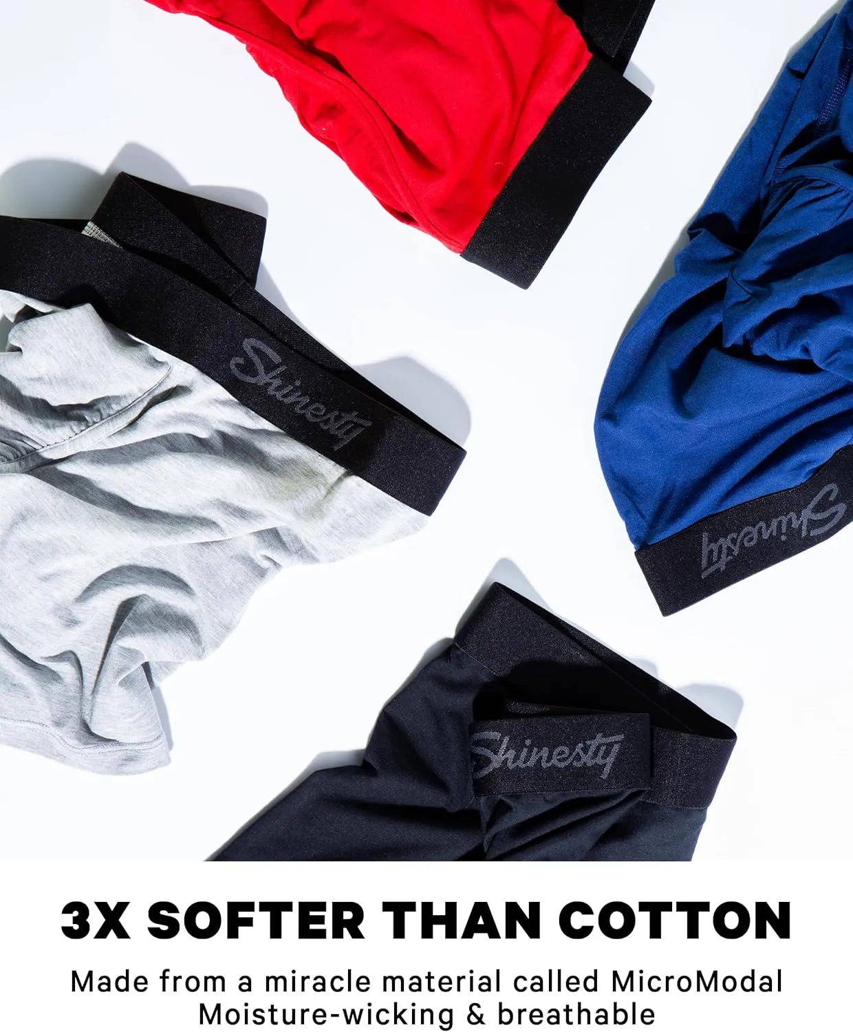 Shinesty Hammock Support Mens Boxer Briefs | Underwear Flyless | Anti-Chafing, Moisture Wicking