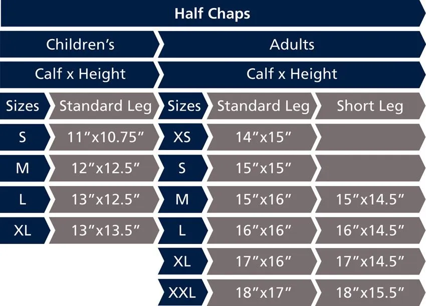 Shires Synthetic Nubuck Half Chaps - Childs