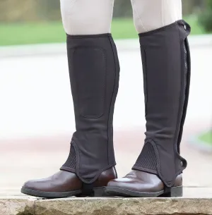 Shires Synthetic Nubuck Half Chaps - Childs