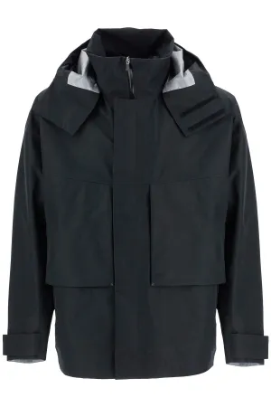 short black waterproof jacket for men in polyester with hood GC00016UL 11127 NERO