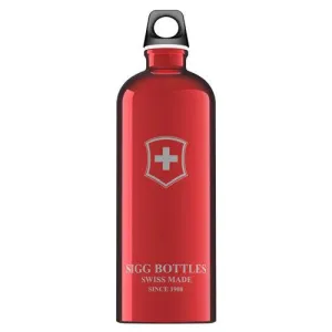 Sigg Water Bottle - Swiss Emblem - Red - Case Of 6 - 1 Liter