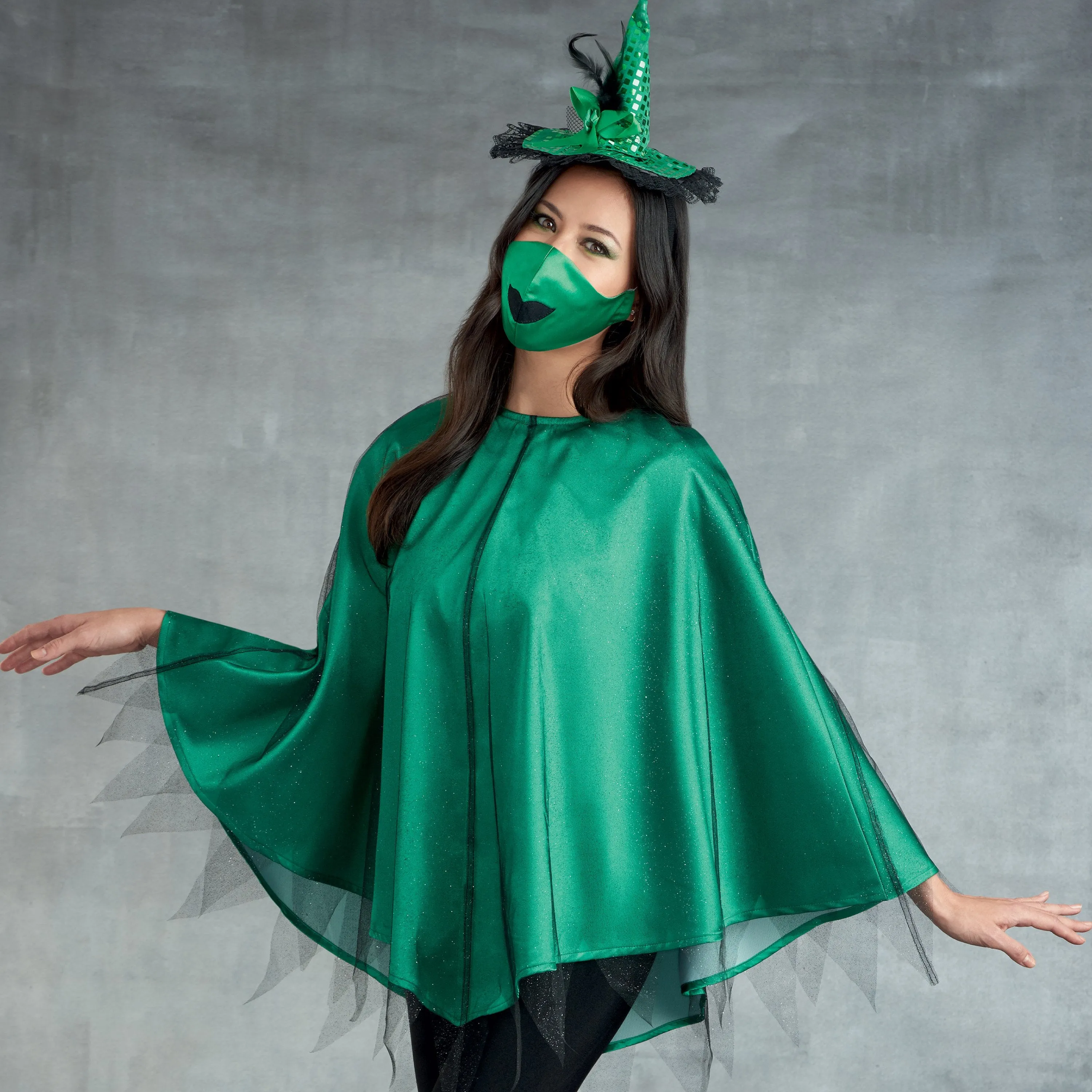 Simplicity Sewing Pattern 9350 Misses' Poncho Costumes and Face Masks