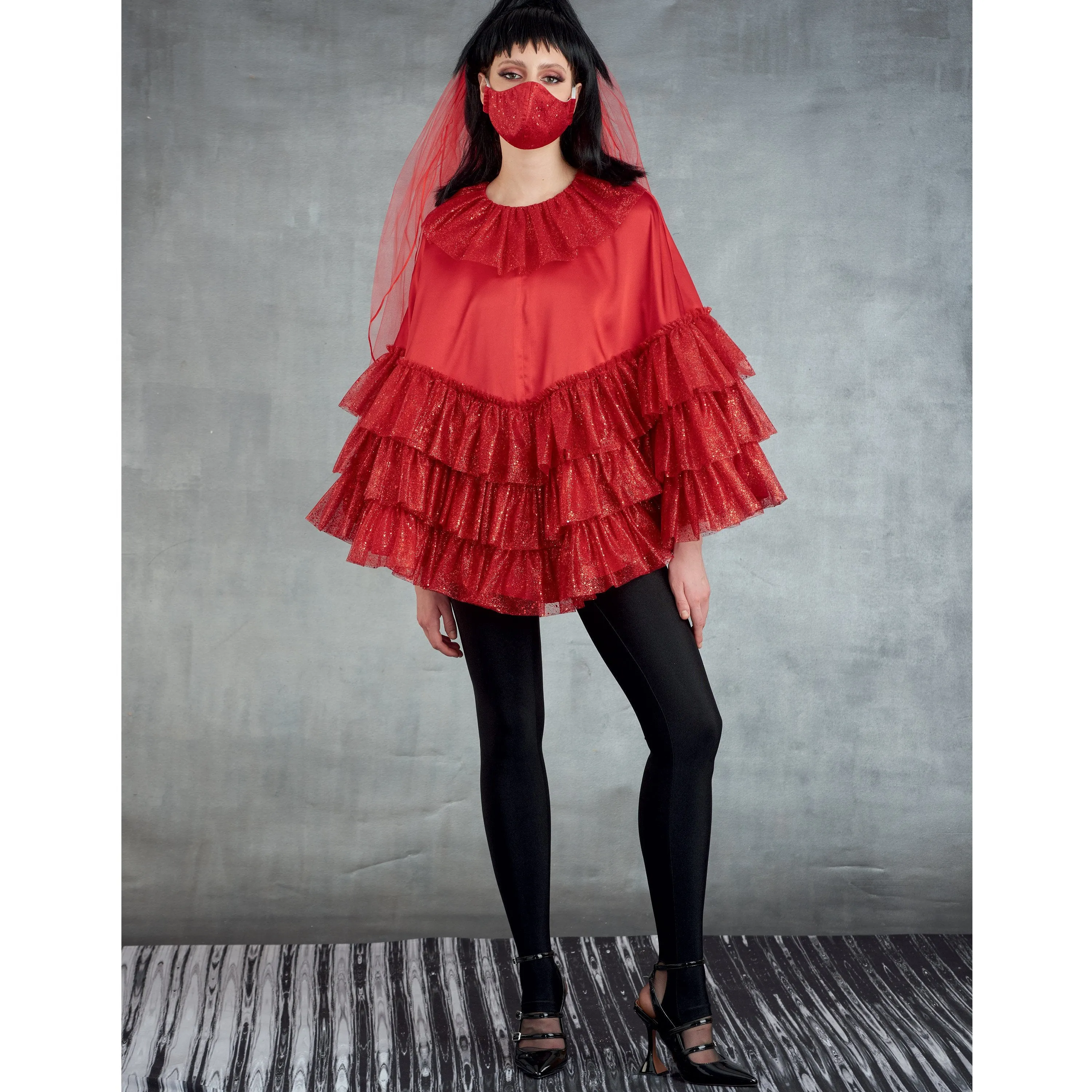 Simplicity Sewing Pattern 9350 Misses' Poncho Costumes and Face Masks