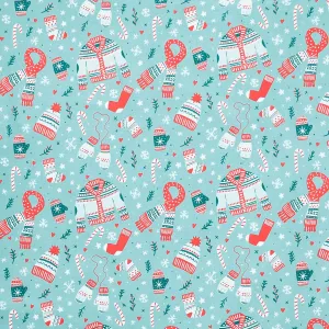 Ski Hill - Ski Clothes Aqua Yardage