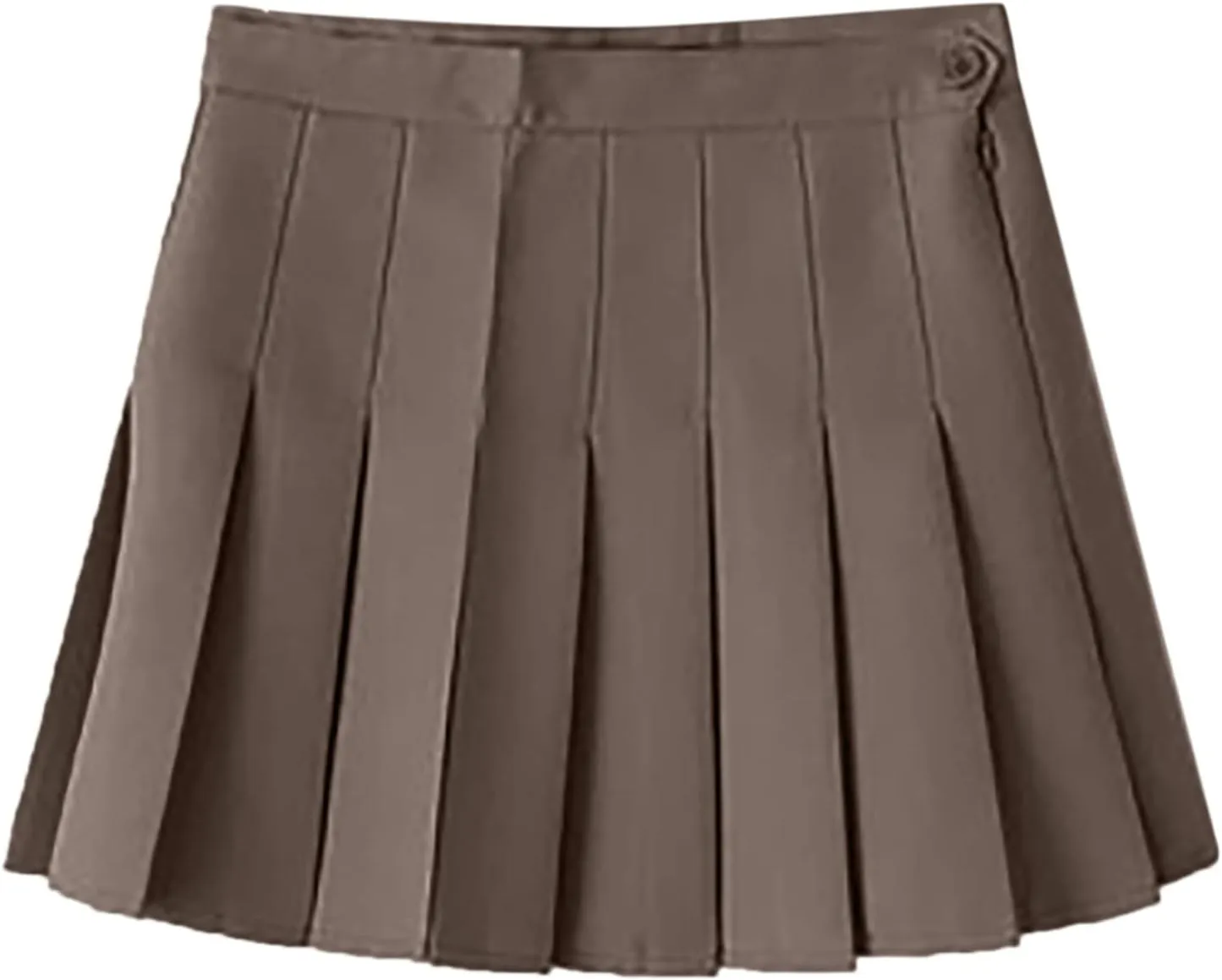 Skirts for Women High Waist Chain A-Line Skirt High Waist Check Pleated Fairy Mini Skirt Skater School Tennis