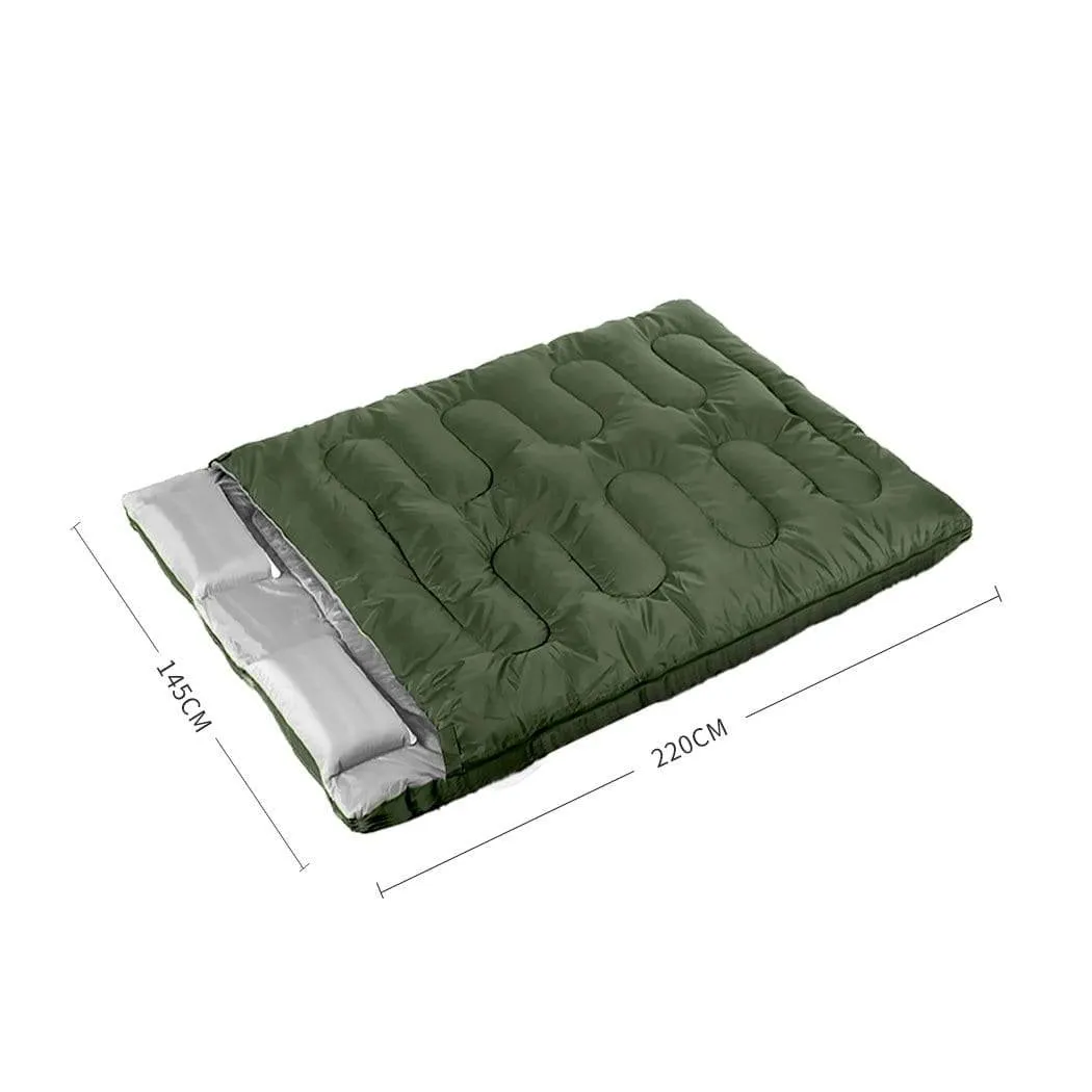Sleeping Bag Double Bags Outdoor Camping Thermal 0deg-18deg-Mountview