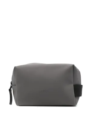 small logo-debossed wash bag