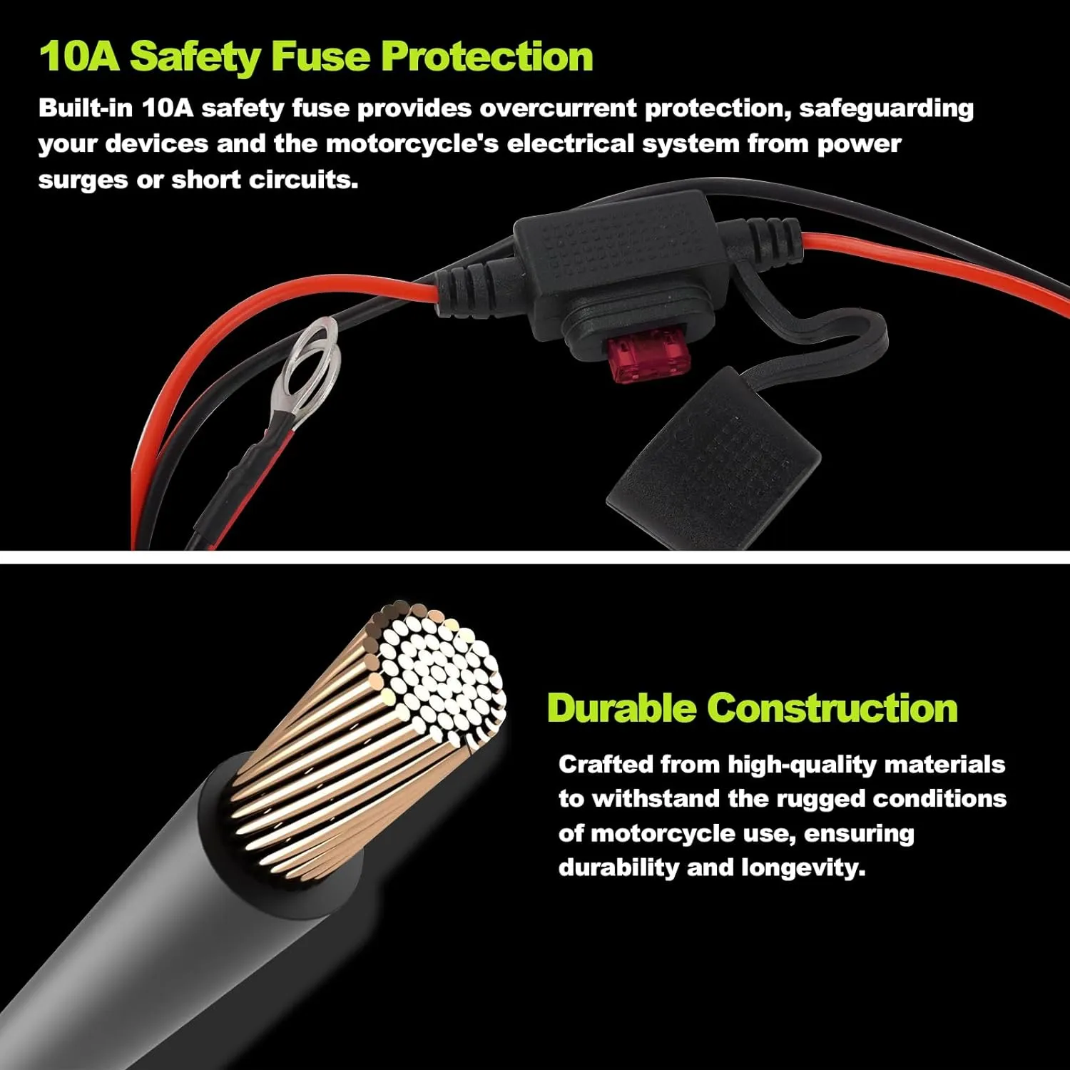 Smarkey Motorcycle Heat Jacket Adapter Charger Compatible with Snowmobiles Heat Gear Cable Milwaukee, M12, Dewalt, Makita, Snap-on, Metabo, Craftsman, AEG, Harley-Davidson(DC 5521 to O Ring)