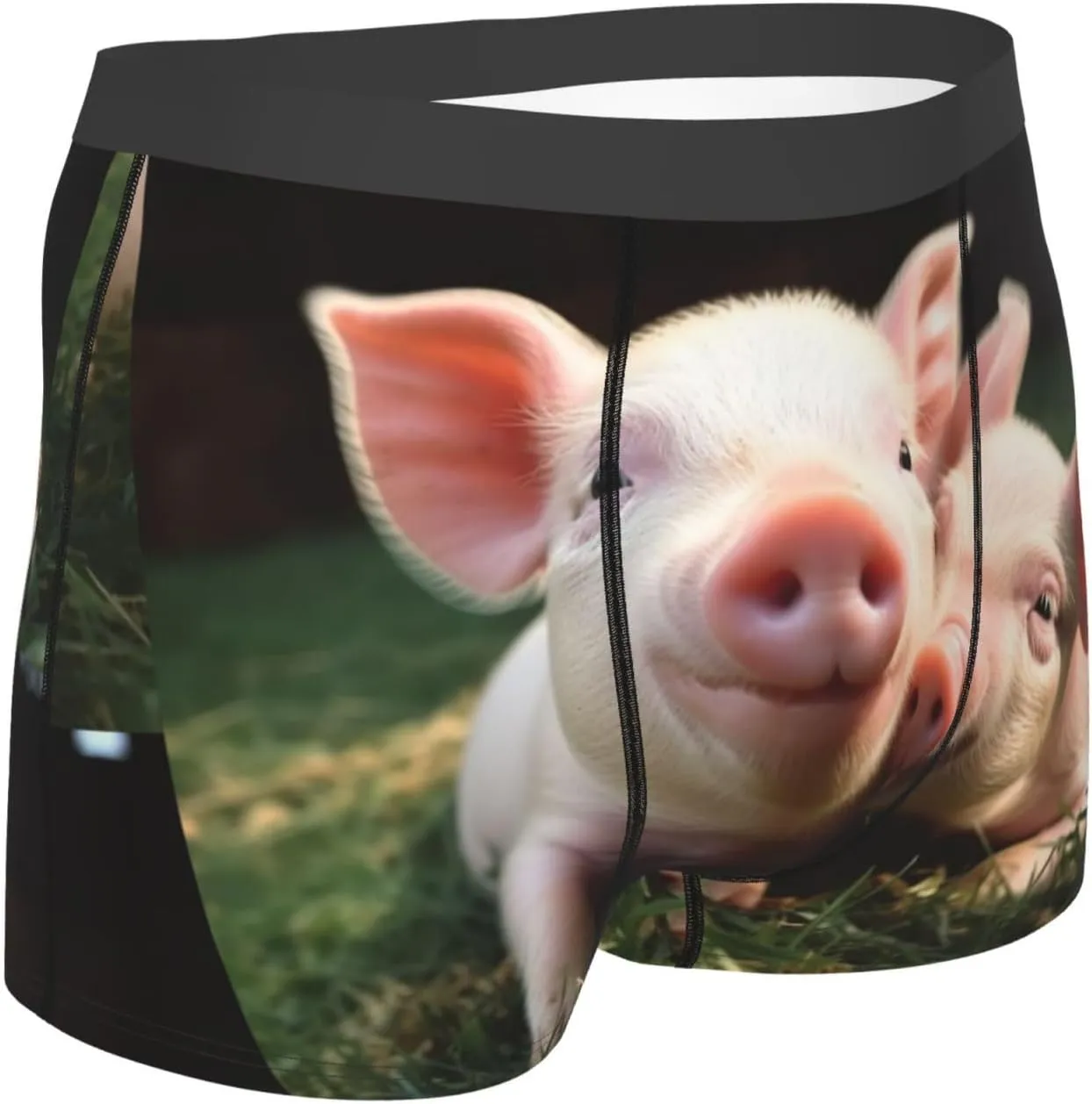 Smiling Men's Boxer Briefs Soft Breathable Underwear Stretch Moisture-Wicking Trunks Tagless