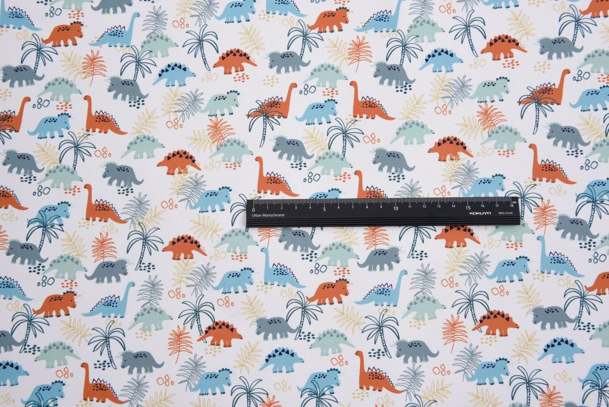Softshell Fabric Dinosaur Waterproof Water Repellent Resistant K45007