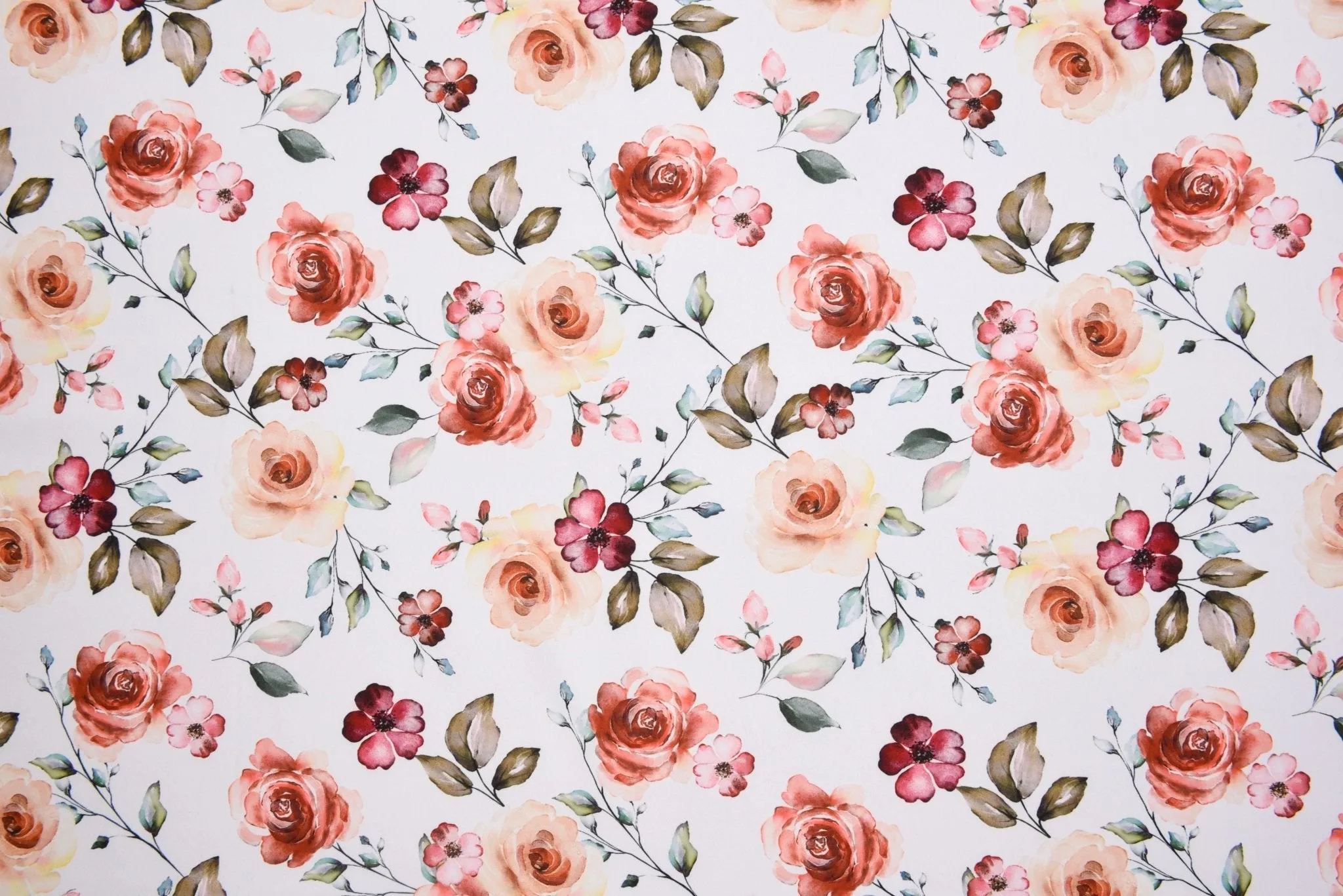 Softshell fabric Roses Digital Print Water Repellent Resistant