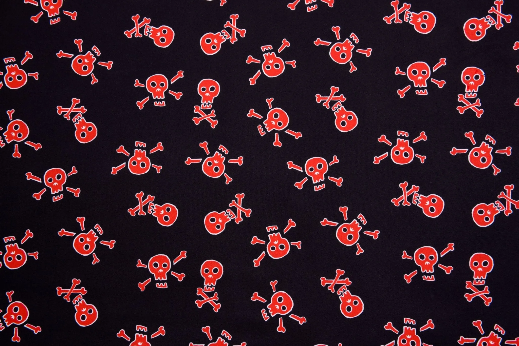 Softshell fabric Skeleton Print Water Repellent Resistant