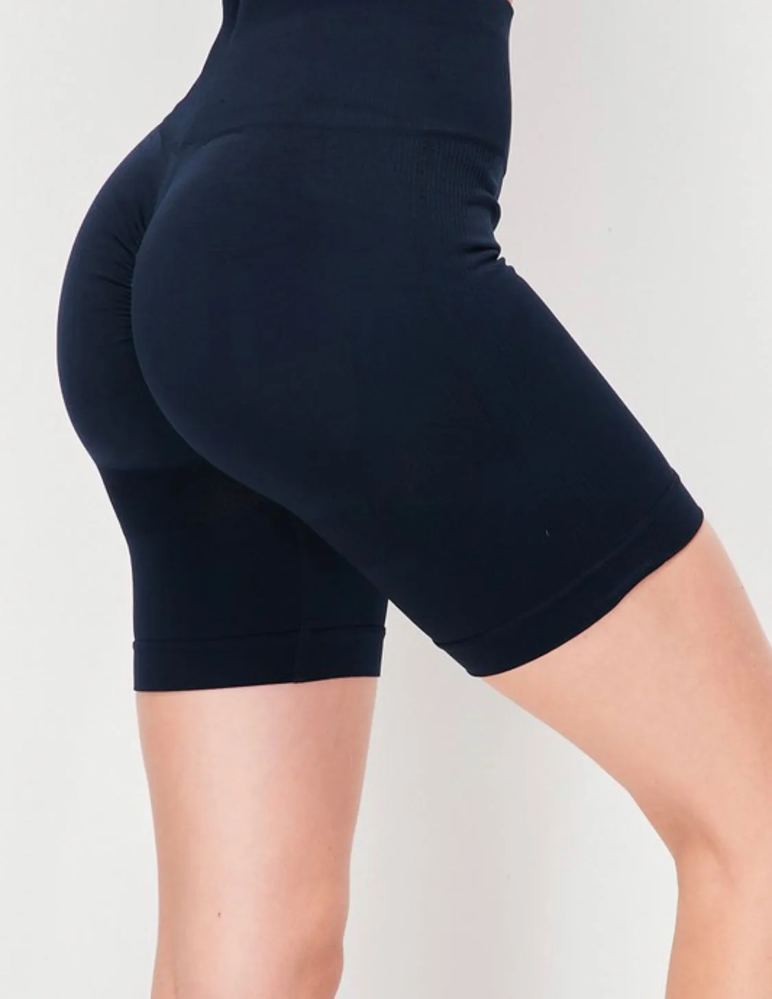 Solid Black Bike Shorts