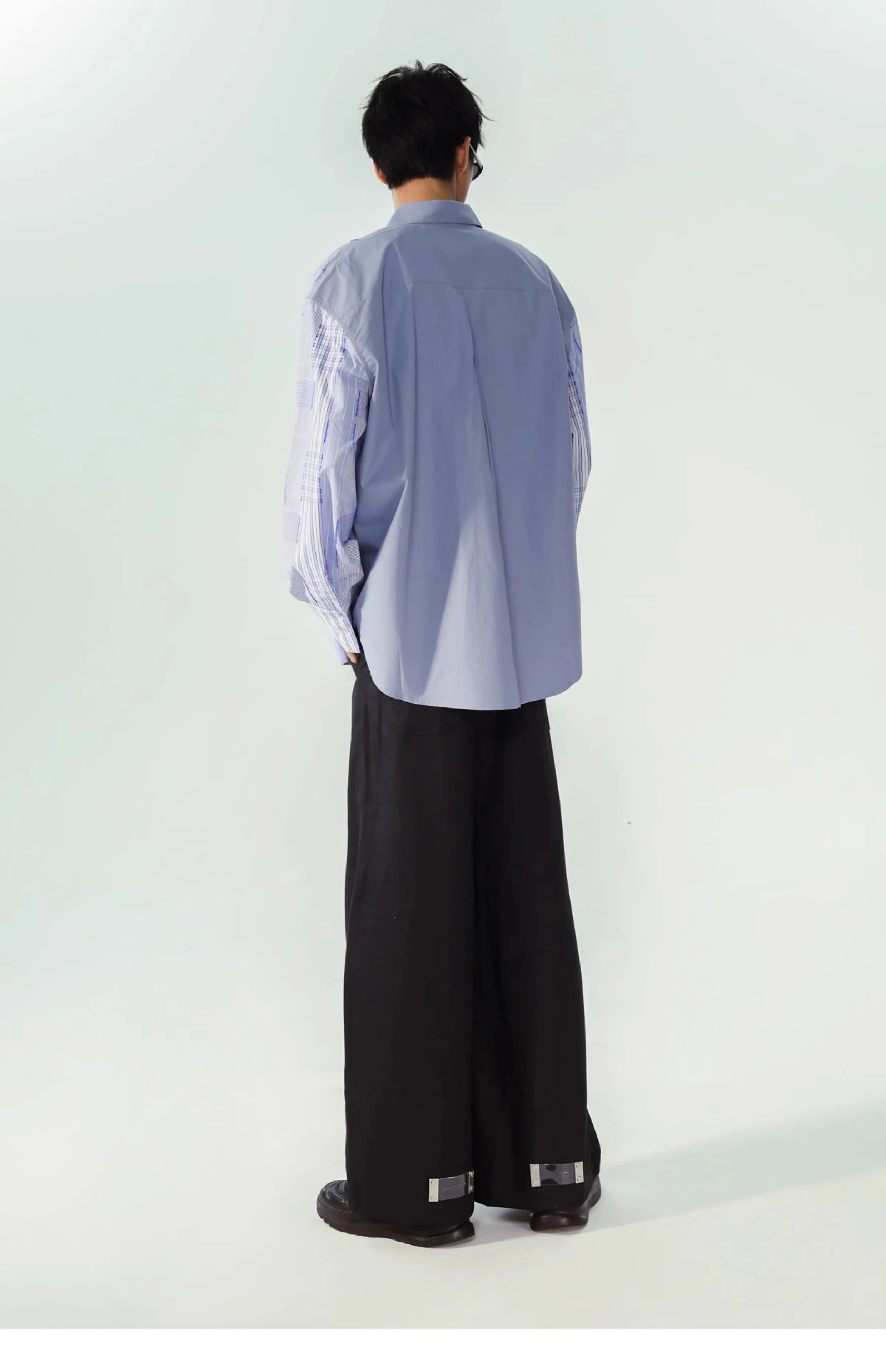 Splicing Long Sleeve Shirts