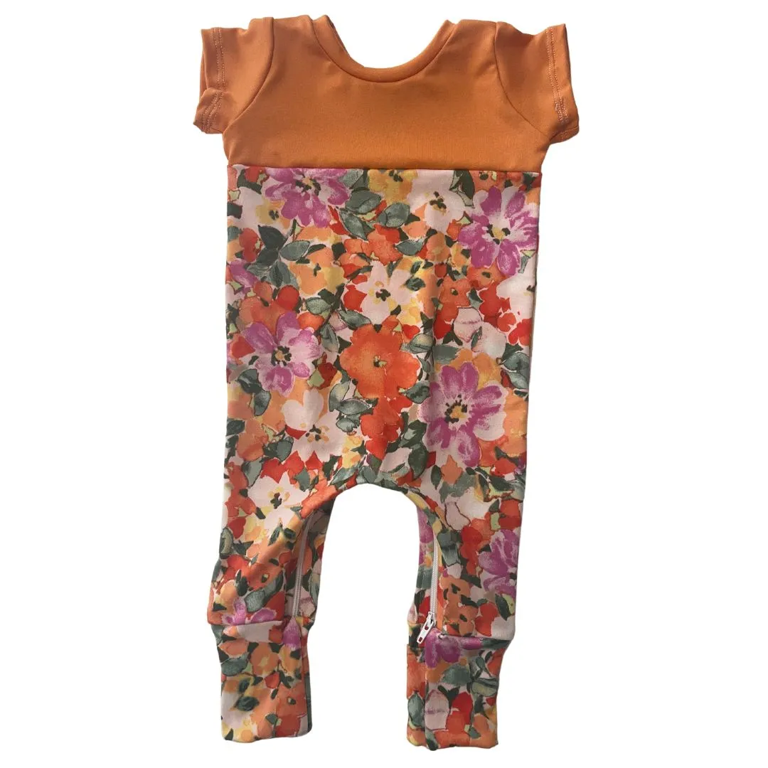 Spring Vibes Zip Romper