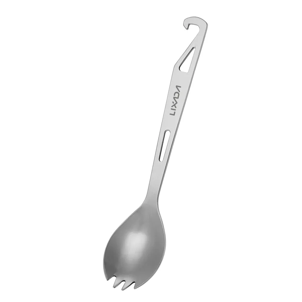 Stainless Steel Long Handle Spork with a Bottle Opener