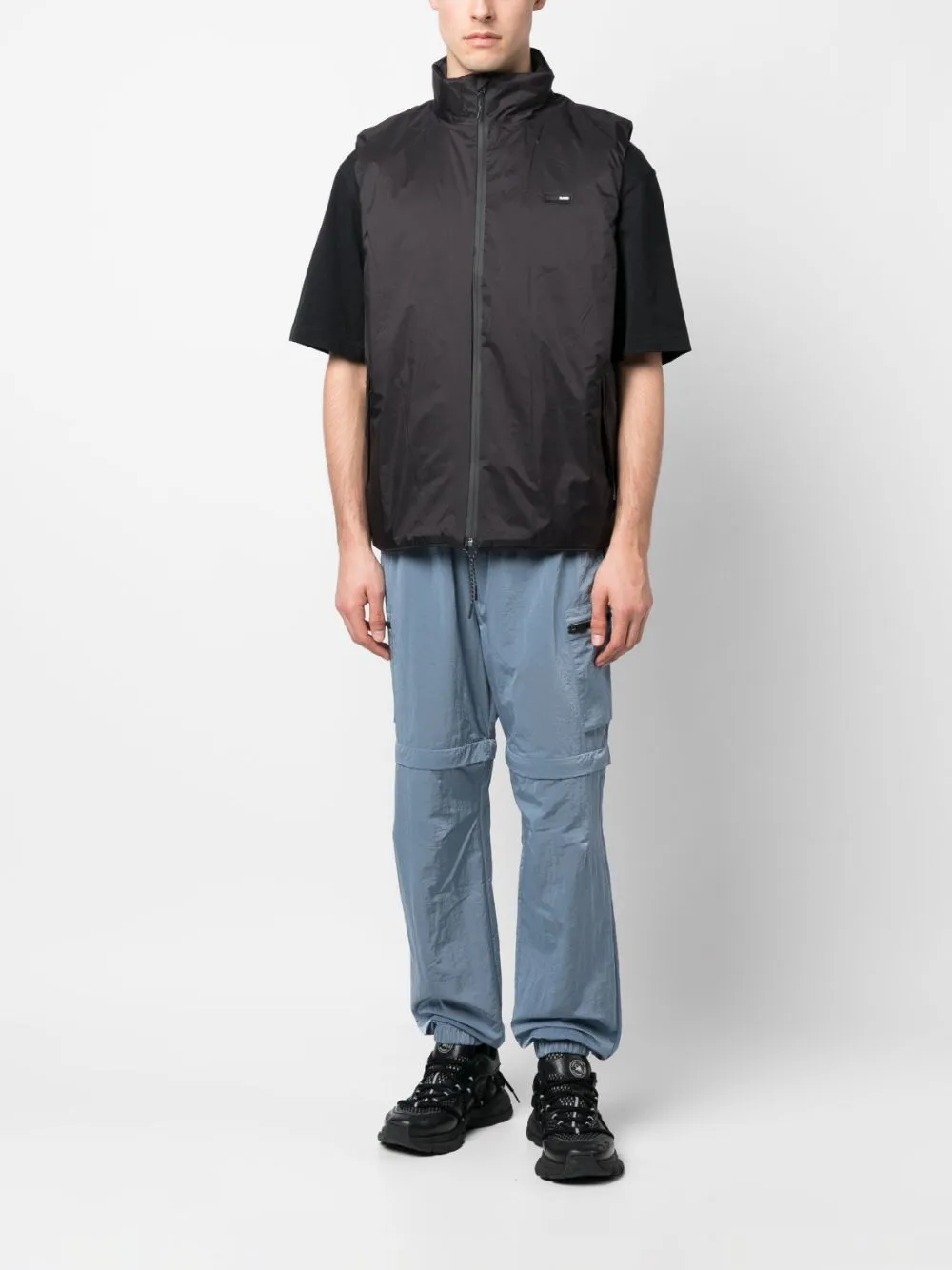 stand-up collar lightweigth gilet