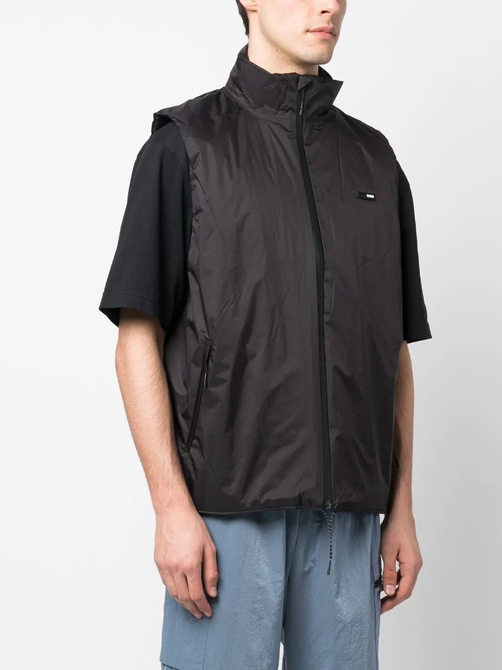 stand-up collar lightweigth gilet