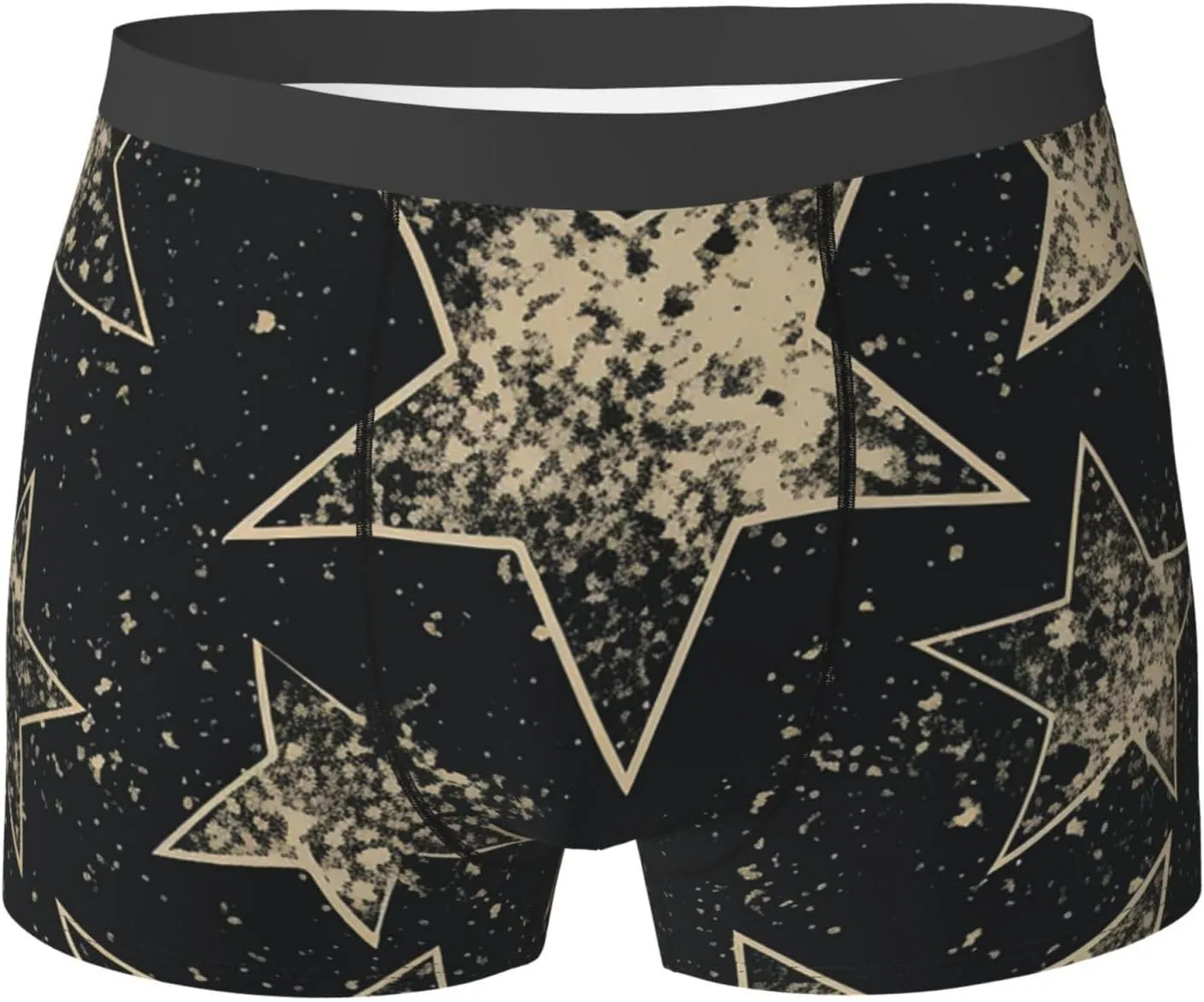 Star Men's Boxer Briefs Breathable Stretch Underwear Moisture-Wicking Trunks for Men