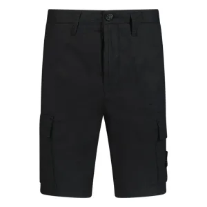 STONE ISLAND BERMUDA CARGO SHORTS BLACK
