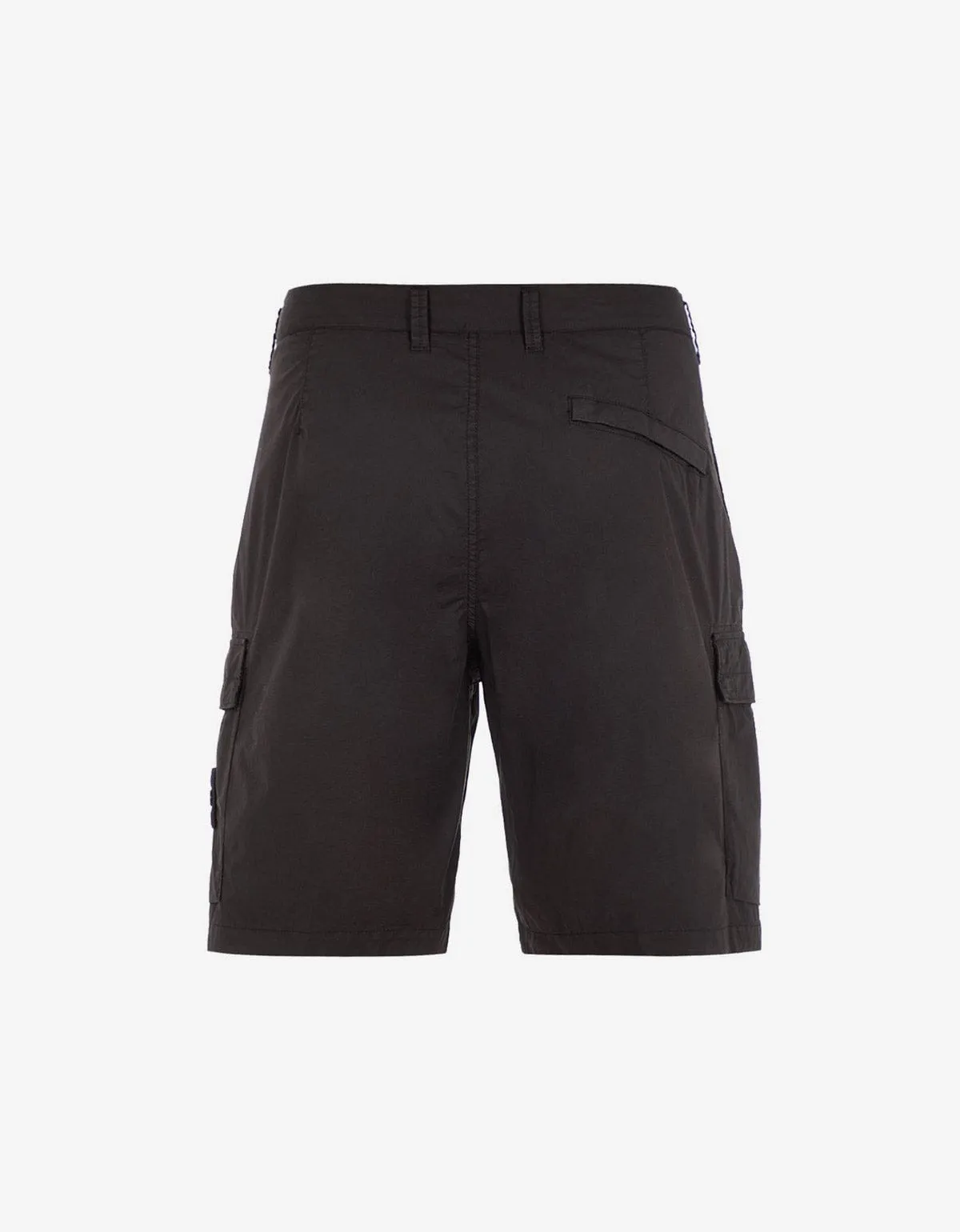 Stone Island Black Cargo Bermuda Shorts