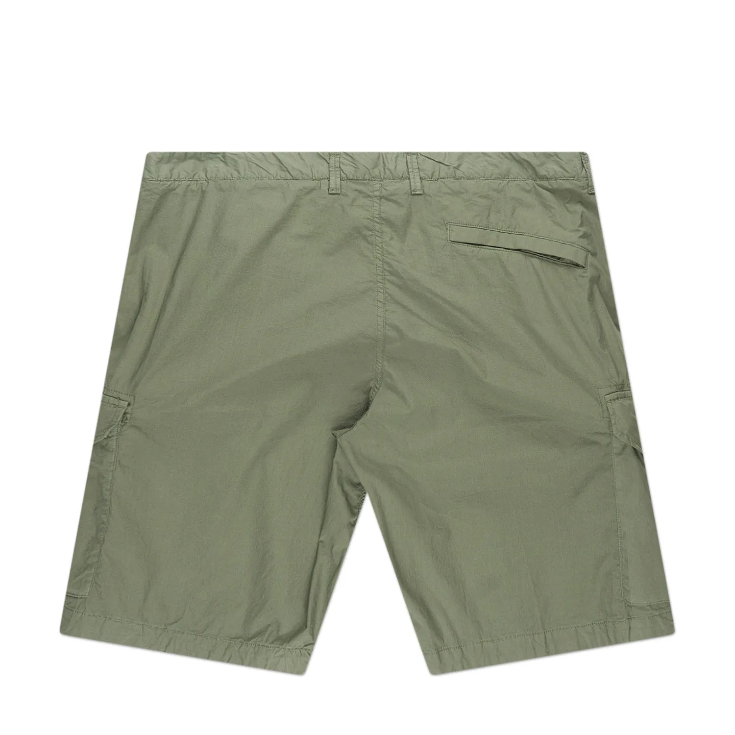 stone island old effect cargo bermuda shorts (olive)