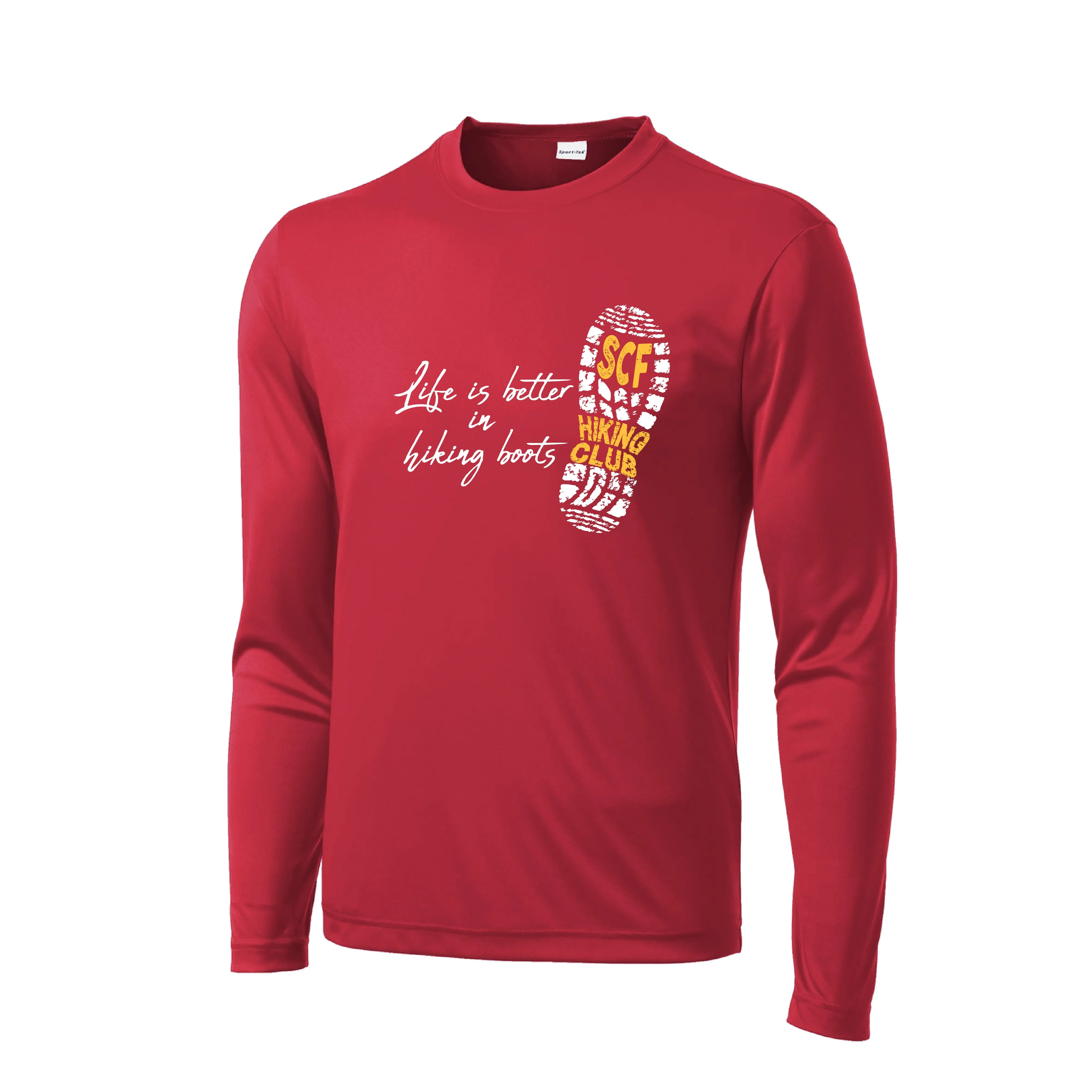 Sun City Festival Hiking Club | Men's Long Sleeve Athletic Shirt | 100% Polyester