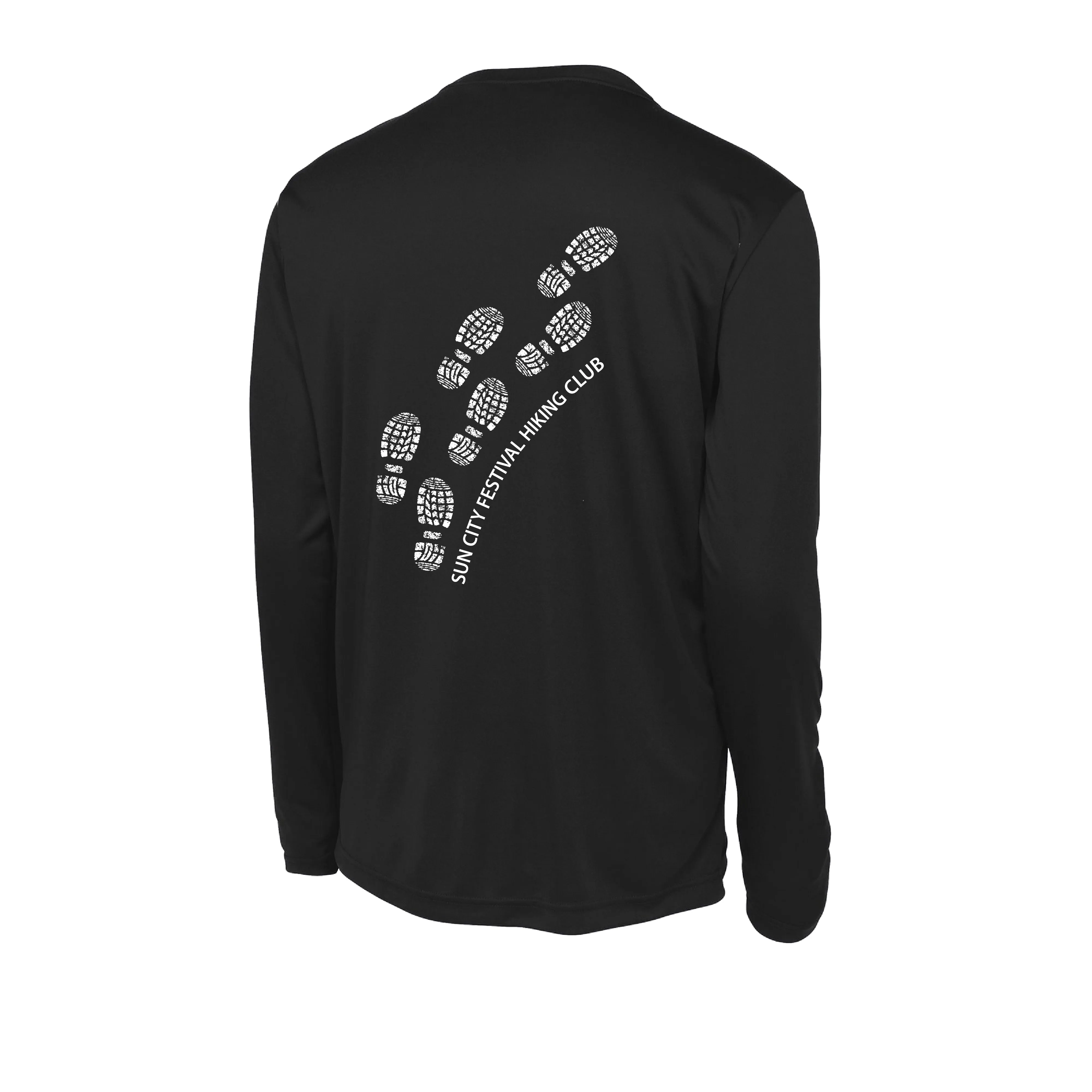 Sun City Festival Hiking Club | Men's Long Sleeve Athletic Shirt | 100% Polyester