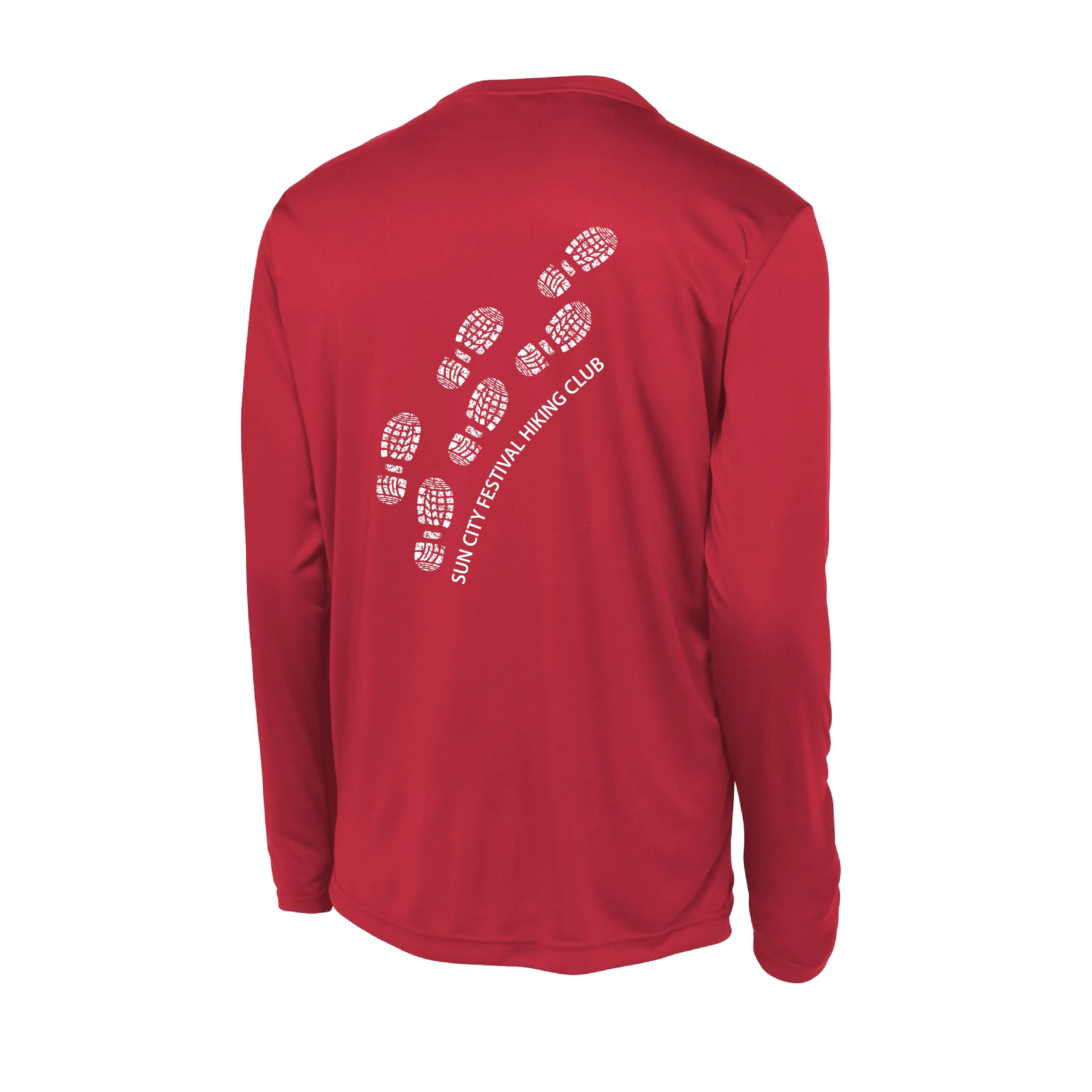 Sun City Festival Hiking Club | Men's Long Sleeve Athletic Shirt | 100% Polyester