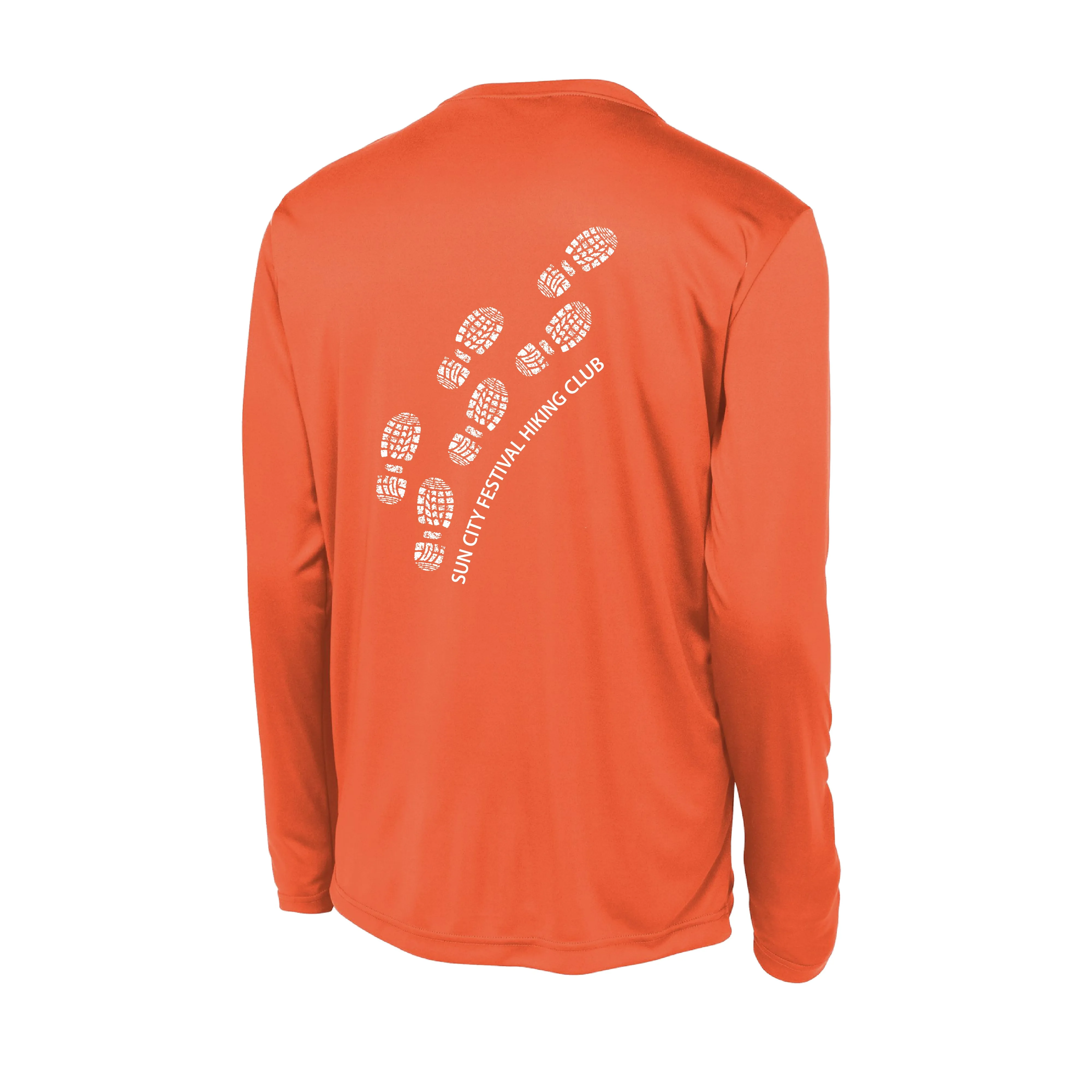 Sun City Festival Hiking Club | Men's Long Sleeve Athletic Shirt | 100% Polyester