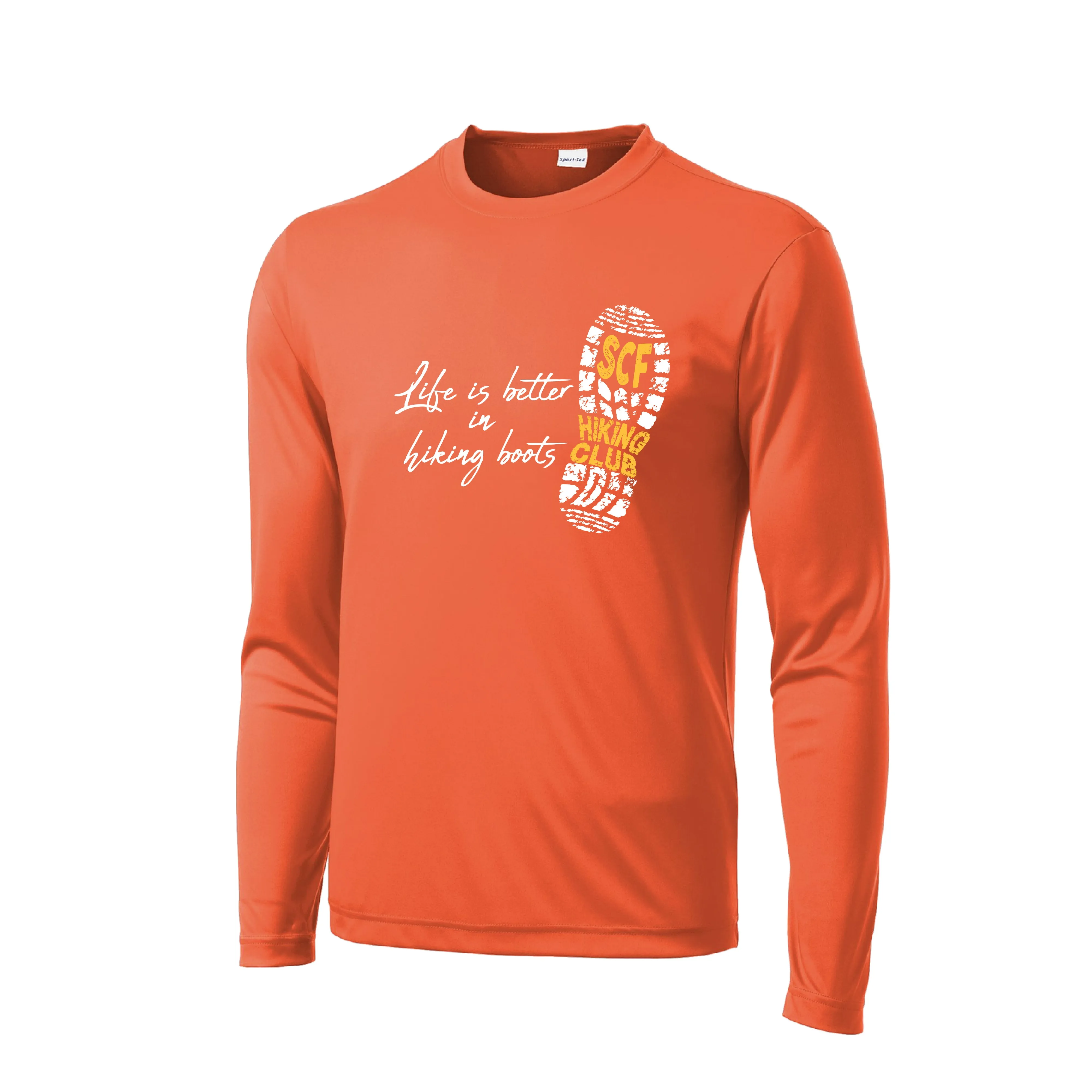 Sun City Festival Hiking Club | Men's Long Sleeve Athletic Shirt | 100% Polyester