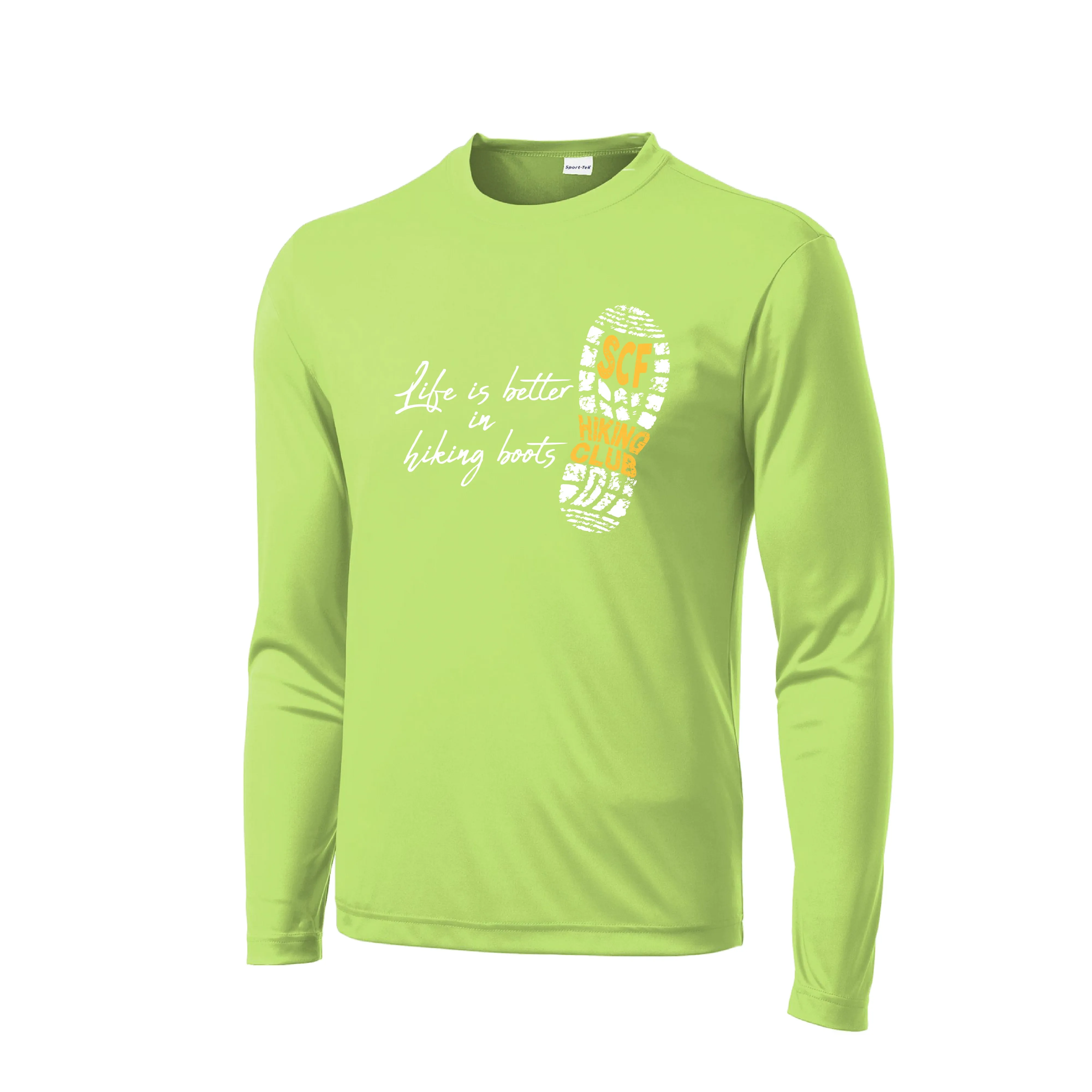 Sun City Festival Hiking Club | Men's Long Sleeve Athletic Shirt | 100% Polyester
