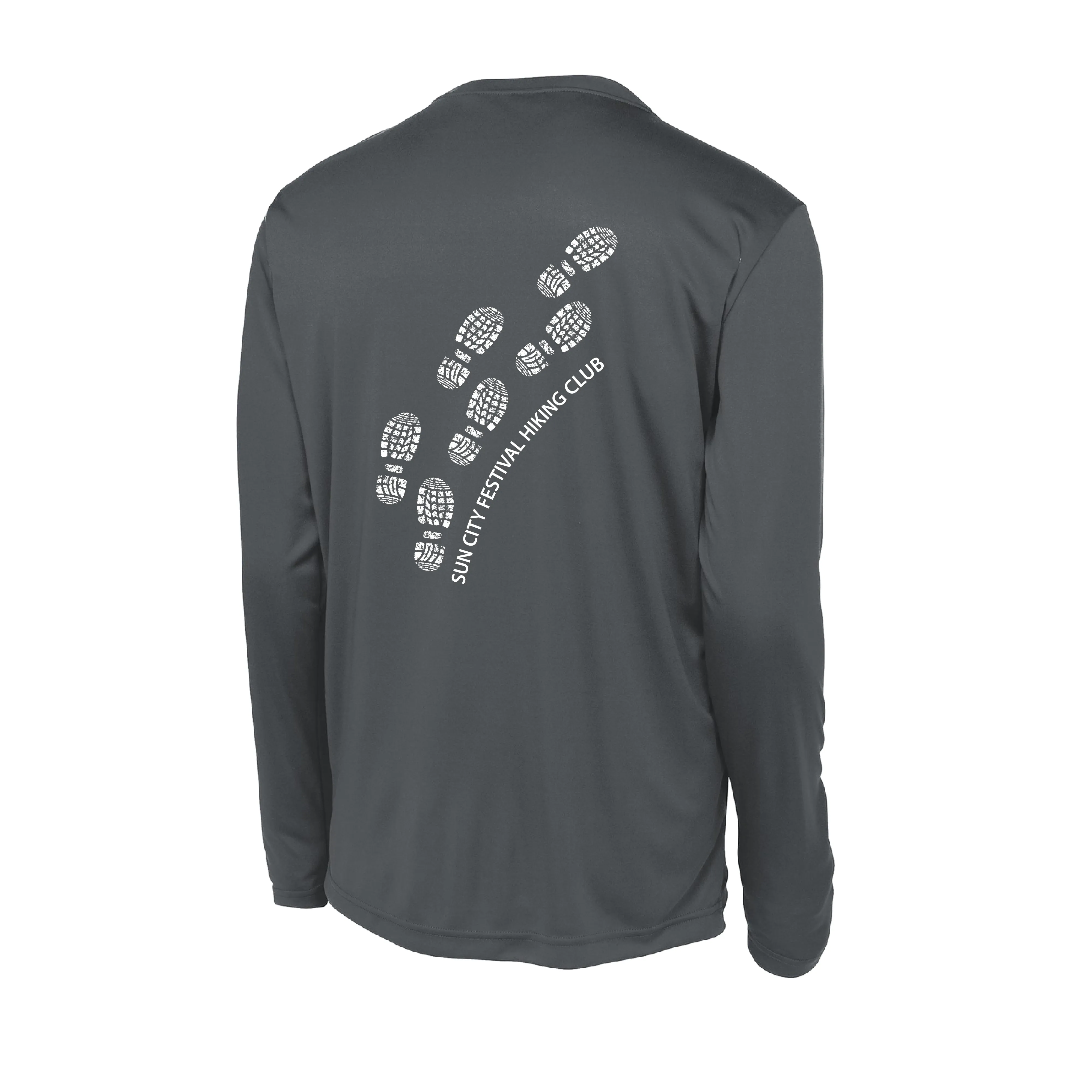 Sun City Festival Hiking Club | Men's Long Sleeve Athletic Shirt | 100% Polyester