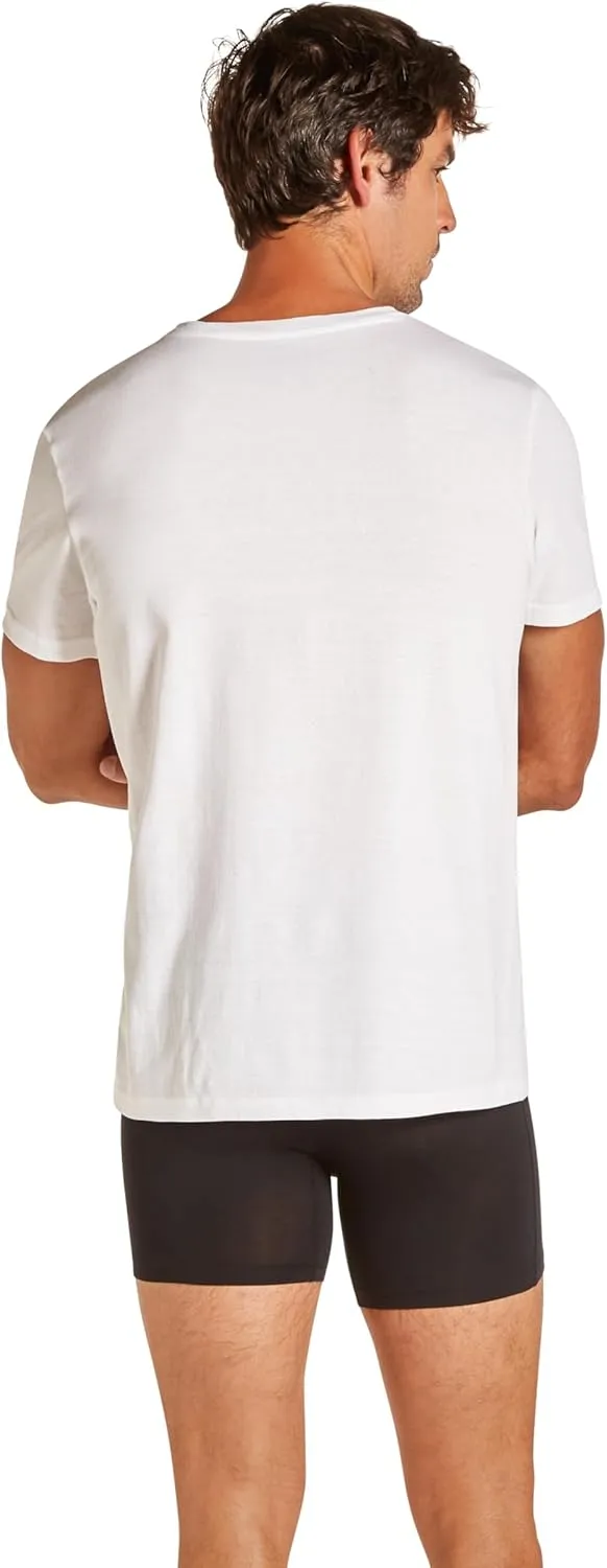 TAHARI Men's 4-Pack Cotton Stretch Crew Neck T-Shirt  Soft, Breathable & Flexible Fit Undershirt