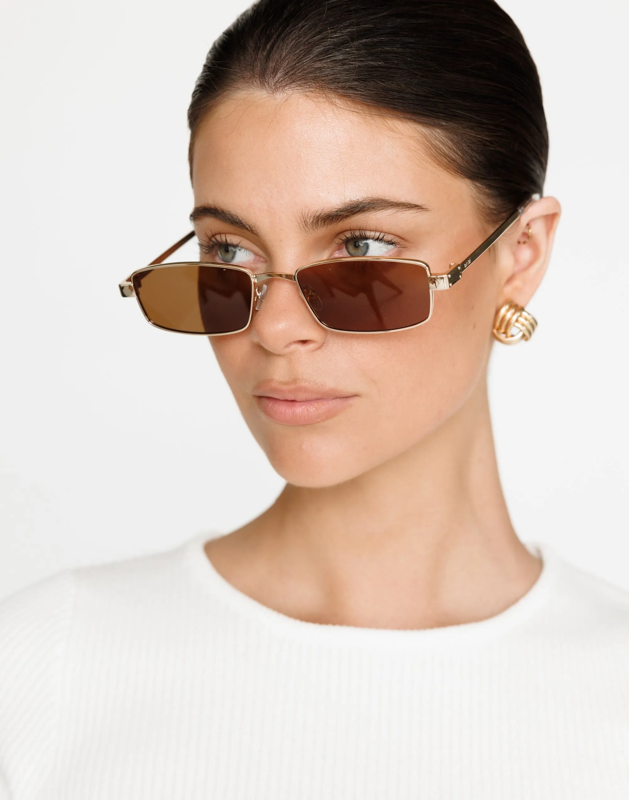 The Monroe Sunglasses (Gold-Brown) - By Banbé