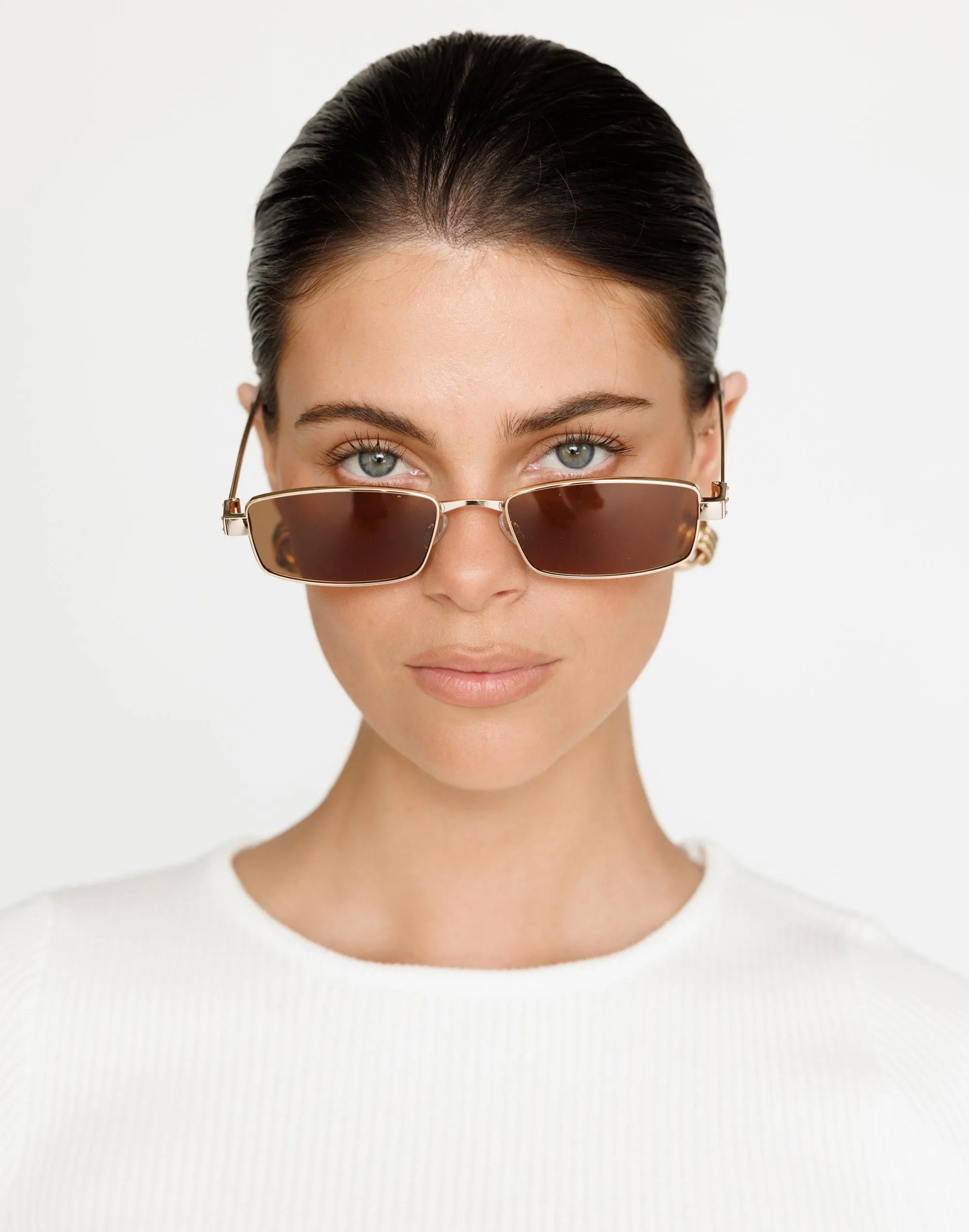 The Monroe Sunglasses (Gold-Brown) - By Banbé