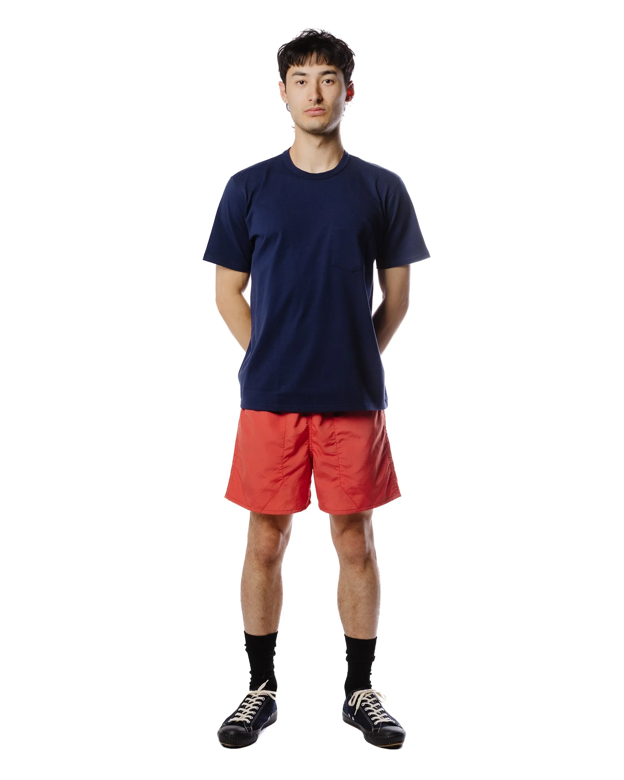 The Real McCoy's MP23019 Nylon-Mesh Hiking Shorts Salmon