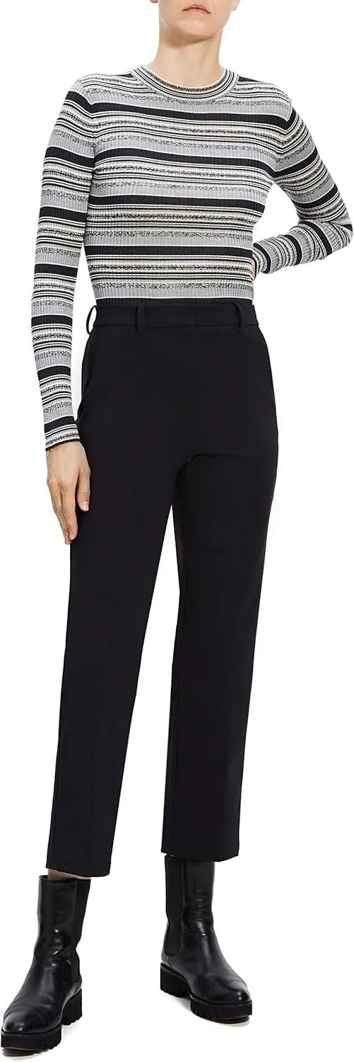 Theory Women's High-Waist Ponte Straight Pant