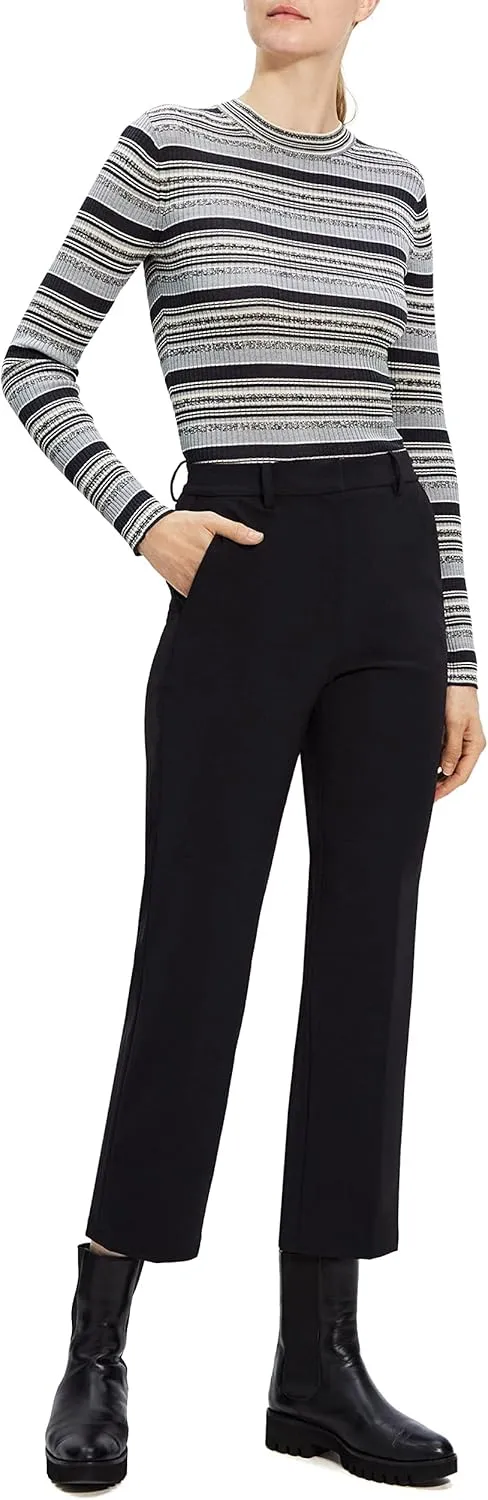 Theory Women's High-Waist Ponte Straight Pant