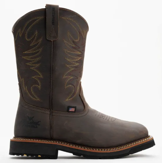 Thorogood Men's Brown Crazy Horse Waterproof 11″ Western Work Boot 814-4337
