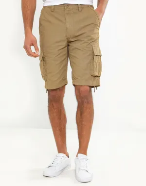 Threadbare Mens Cotton Combat Pocket Shorts Stone - 845