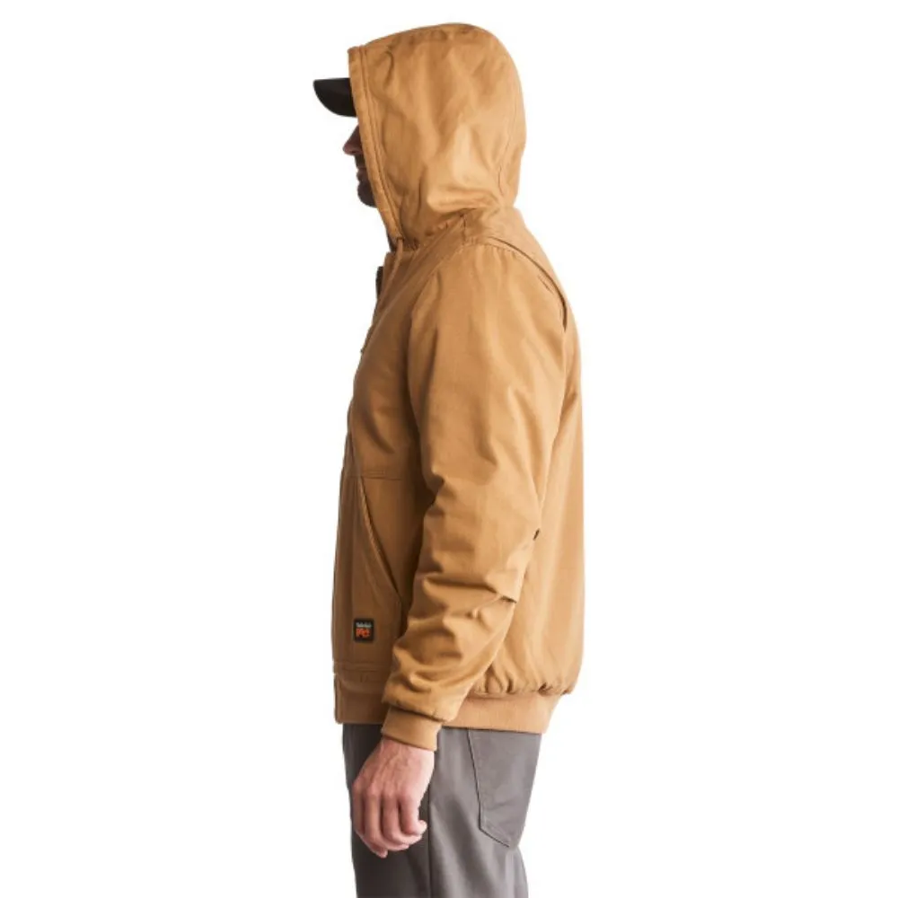 Timberland PRO® Men's Gritman Lined Canvas Hooded Jacket - Dark Wheat TB0A1VB4D02