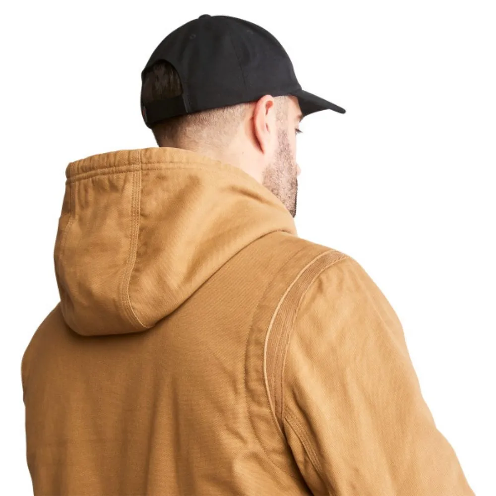 Timberland PRO® Men's Gritman Lined Canvas Hooded Jacket - Dark Wheat TB0A1VB4D02