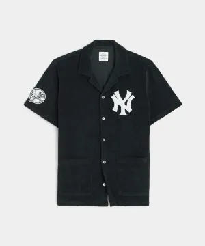 Todd Snyder X MLB Yankees Terry Cloth Shirt in Black