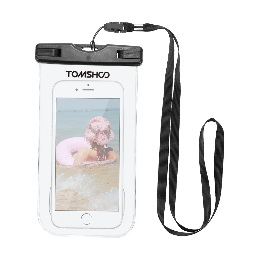 Transparent Waterproof Phone Case Dry Bag for 6.0" Devices